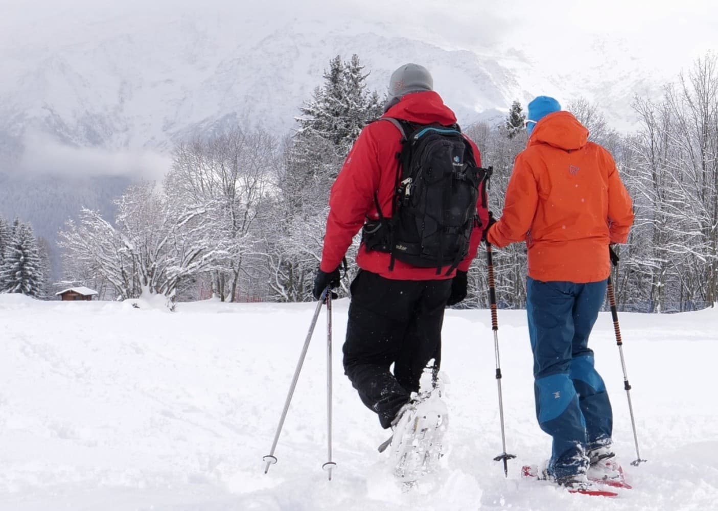 Sortie raquettes à Plaine-Joux sous le soleil d'hiver.
